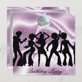 Disco Dance Birthday Party  Invitation by invitesnow at Zazzle