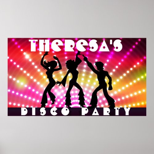 Disco Dance Party Wall Poster