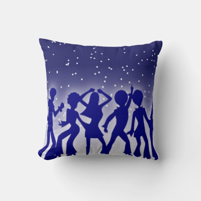 DISCO DANCERS THROW PILLOW (Front)