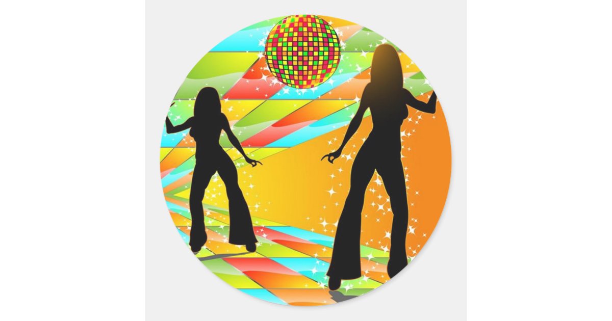 Round Disco Ball Stickers