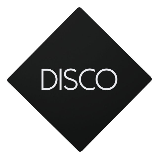 Disco Dancing Graduation Cap Topper (Front)