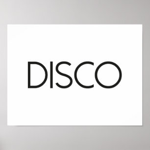 Disco Dancing Poster