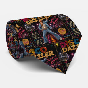 Disco Dazzler Album Neck Tie