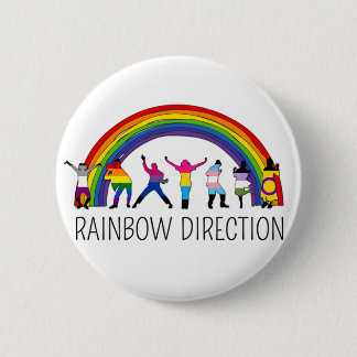 Disco Direction Pinback Button