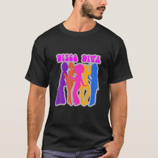 Disco Diva Disco Outfit Women Disco Girl Costume D T-Shirt