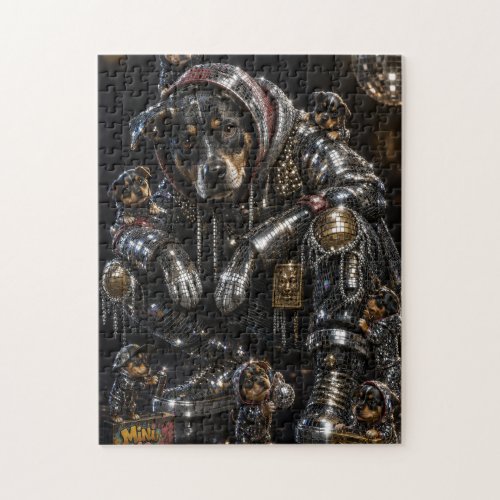 Disco Dog &amp; Mini Me Crew Jigsaw Puzzle