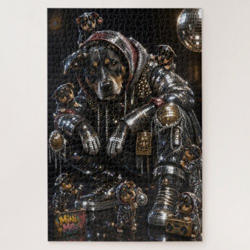 Disco Dog &amp; Mini Me Crew Jigsaw Puzzle