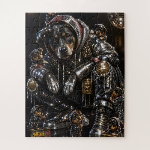 Disco Dog &amp; Mini Me Crew Jigsaw Puzzle