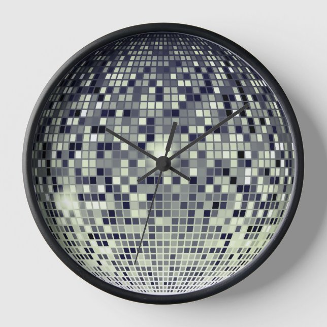 Disco Dreams: Vintage Disco Ball Clock (Front)