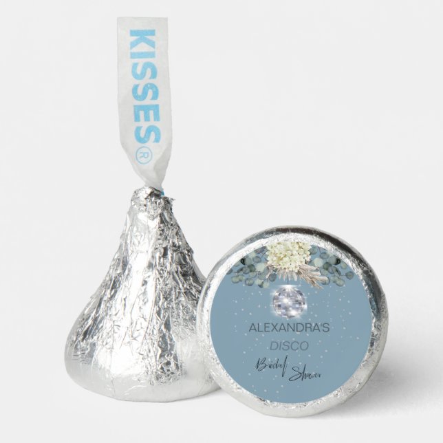 Disco Dusty Floral Bridal Shower  Hershey®'s Kisses® (Front)