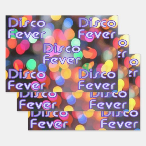 Disco Fever 1 Wrapping Paper Sheets