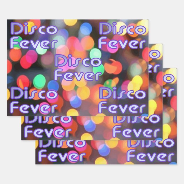 Disco Fever 1 Wrapping Paper Sheets (Set)