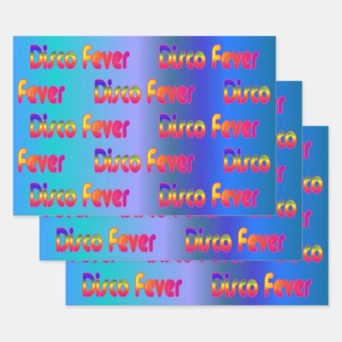 Disco Fever 2 Wrapping Paper Sheets