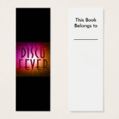 Disco Fever Bookmark (Front & Back)