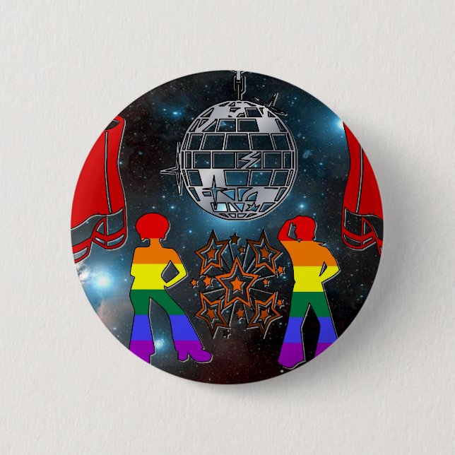 Disco Fever Pinback Button (Front)
