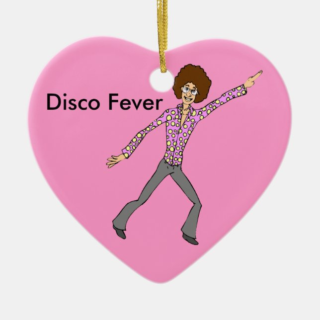 Disco Fever Relive the memories Ceramic Ornament (Front)