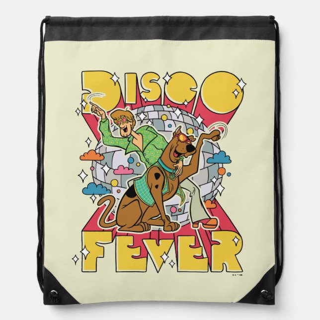 Disco Fever with Scooby and Shaggy Drawstring Bag (Front)