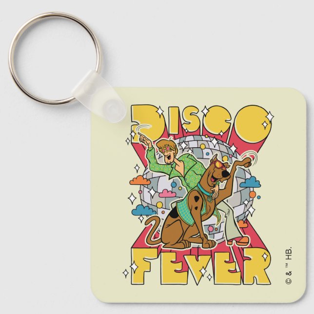 Disco Fever with Scooby and Shaggy Keychain (Front)