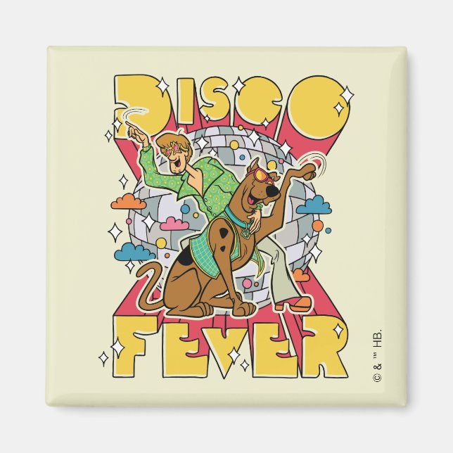 Disco Fever with Scooby and Shaggy Magnet (Front)