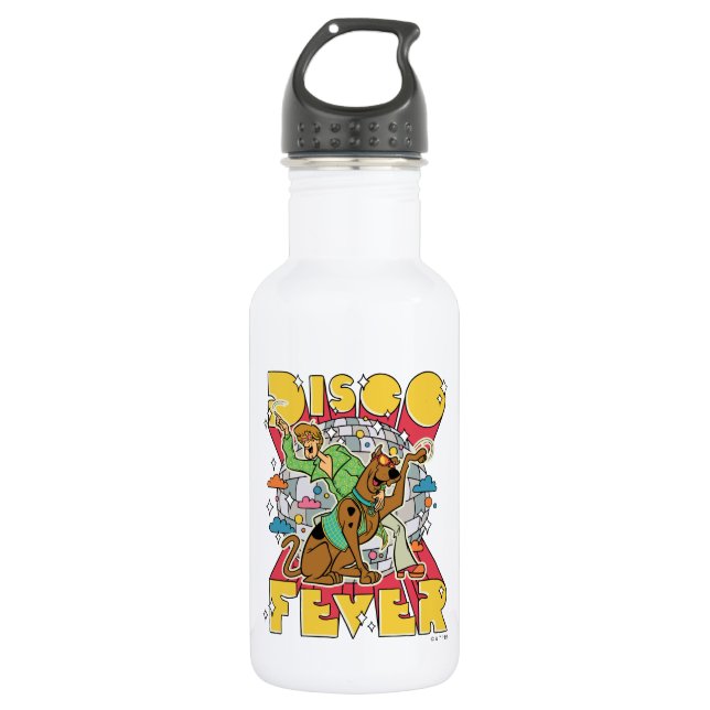 Disco Fever with Scooby and Shaggy Stainless Steel Water Bottle (Front)