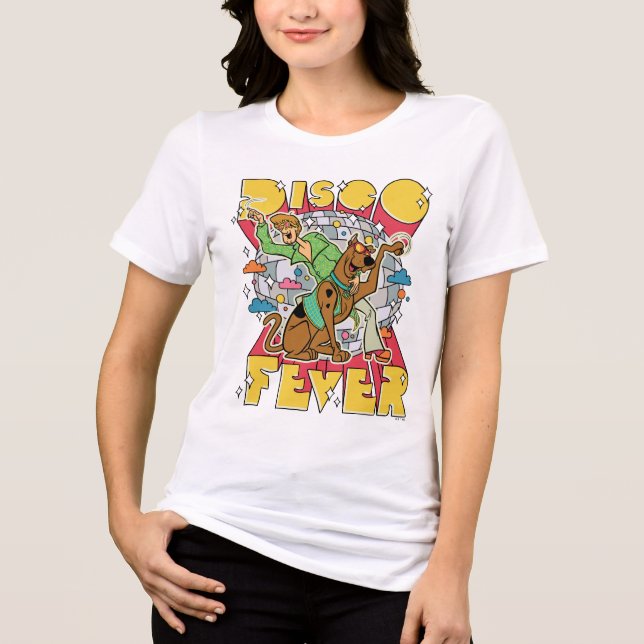 Disco Fever with Scooby and Shaggy Tri-Blend Shirt (Front)