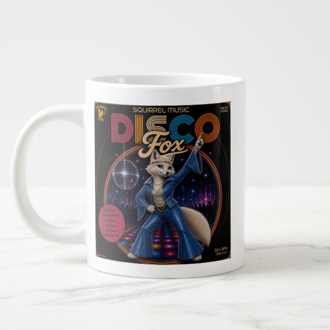 Disco Fox Duo Giant Coffee Mug (Left)
