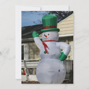 Disco Frosty Holiday Card