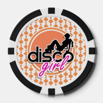 Disco Girl Poker Chips by MusicPlanet at Zazzle