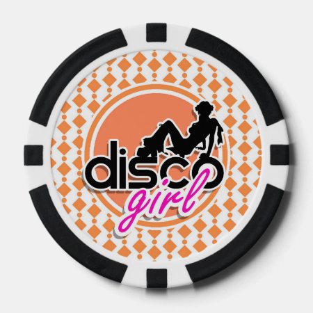 Disco Girl Poker Chips