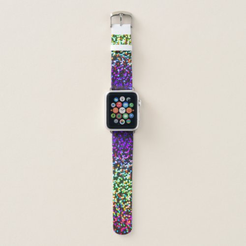 Disco Glitter Party Rave pattern   Apple Watch Band
