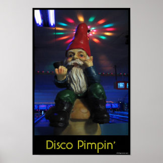 Disco Gnome Poster