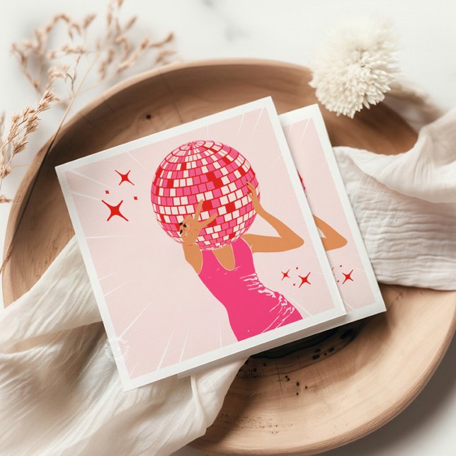 Disco Head Girl Napkins (Creator Uploaded)