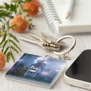 Disco Heartbeat Keychain