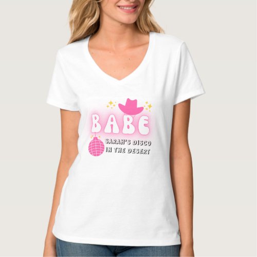 Disco in the Desert Babe Bachelorette T_Shirt