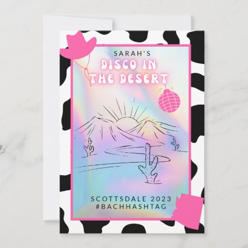 Disco in the Desert Scottsdale Bach Invitation