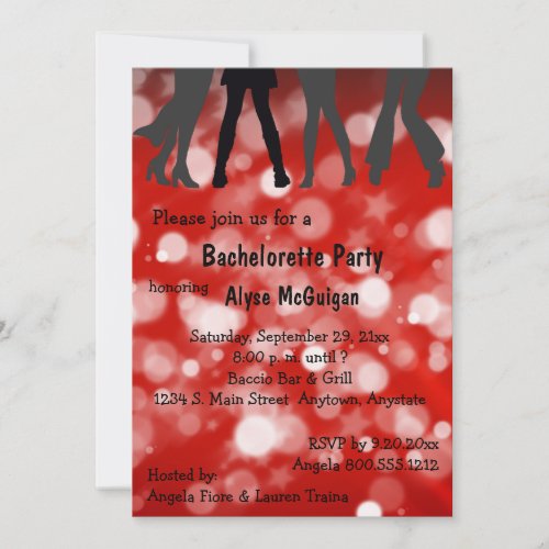 Disco Inferno Bachelorette Party Invitation