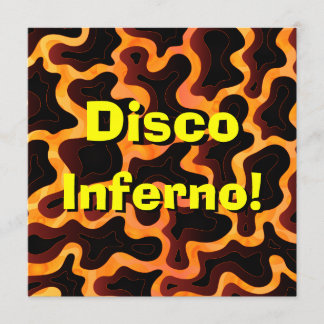 Disco Inferno Invitation