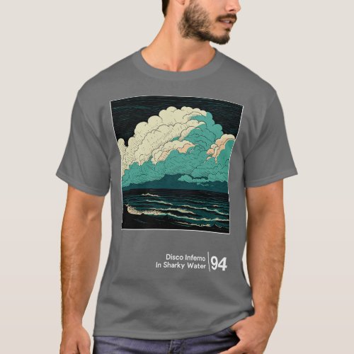 Disco Inferno Minimalist Graphic Artwork Design T_Shirt