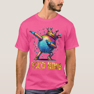 Disco King Costume 70s Dance Parties LED Disco Lig T-Shirt