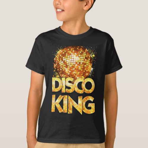 Disco King _ Seventies Costume Disco Ball Vintage  T_Shirt