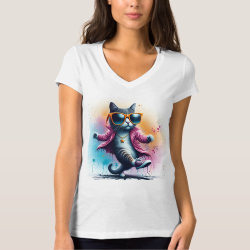 Disco Kitty T_shirt