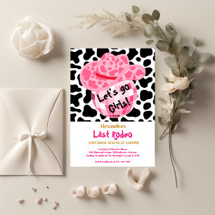 Disco Last Rodeo Cowgirl Bridal Shower Invitation