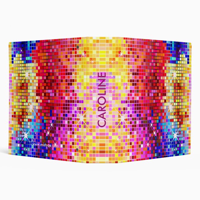 Disco Lights Bling Binder (Background)