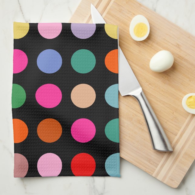 Disco Lights Kitchen Towel (Quarter Fold)