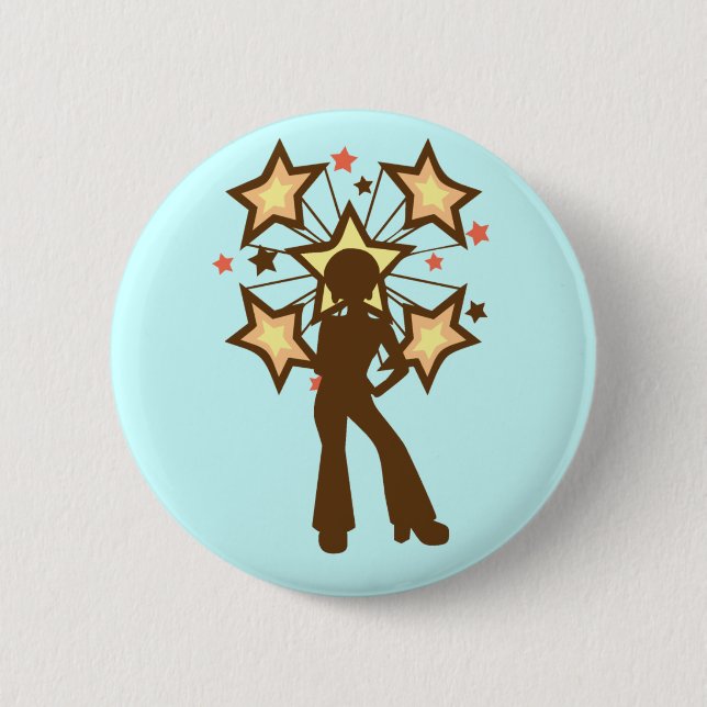 Disco Mama Pinback Button (Front)