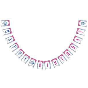 Disco Mediterrane Mamma Happy Birthday Bunting Flags