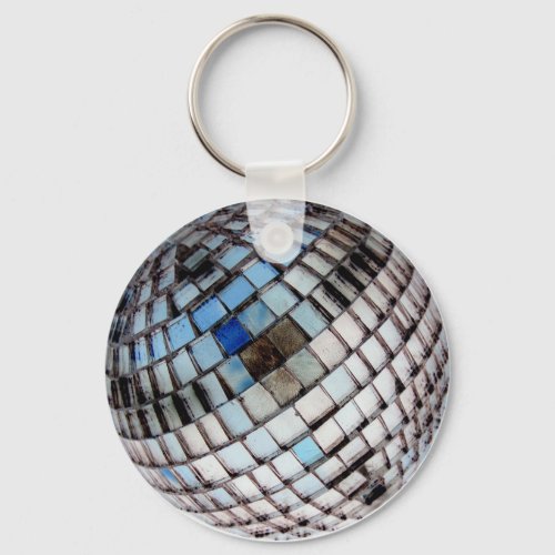 Disco Metal Mirror Ball Keychain