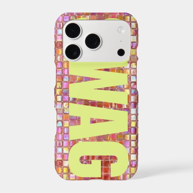 Disco Mosaic Glitter Swag iPhone Case (Back)