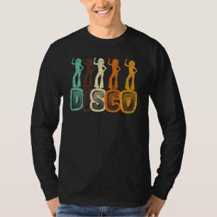 Disco Music Dance Dancing Dancer Colorful 70's Ret T-Shirt