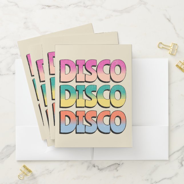 Disco Music Pocket Folder (In Situ)